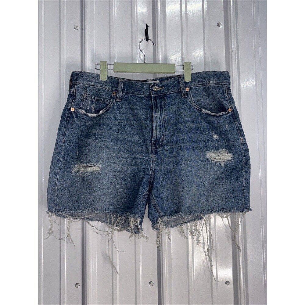 ZARA Distressed Denim Cut Off Shorts Womens Size 20EUC